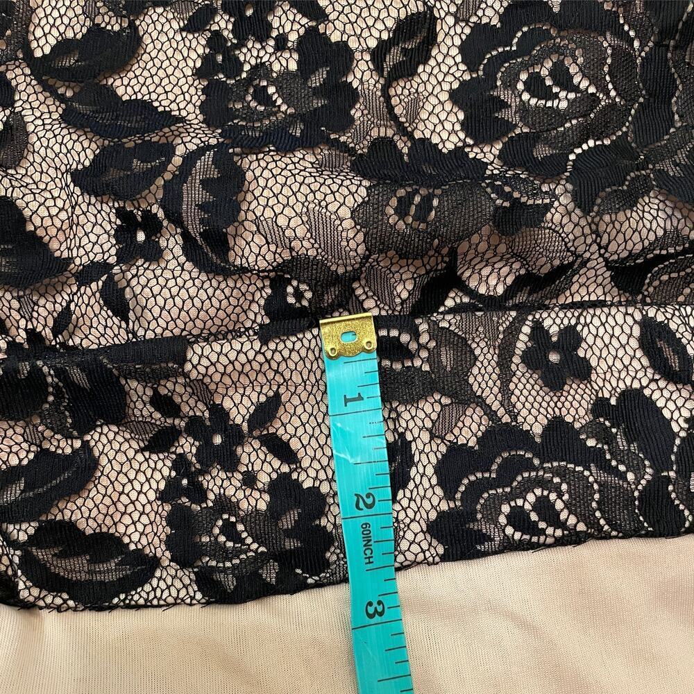 Morilee Madeline Gardner 2 Pc Beaded Black Lace Dress 6 | Mini Prom Cocktail - Picture 13 of 16